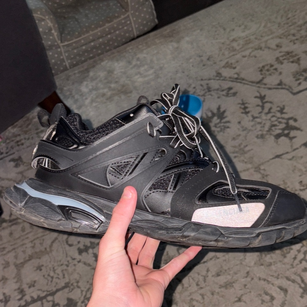 Balenciaga Black and Gray Men's Athletic Shoes